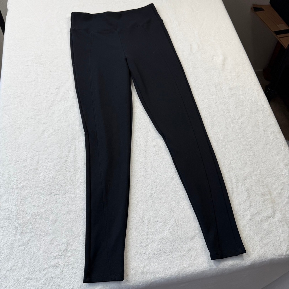 Adidas FL4915 Leggings Womens S Black Good High Waisted Front Seam Activewear - Picture 2 of 9
